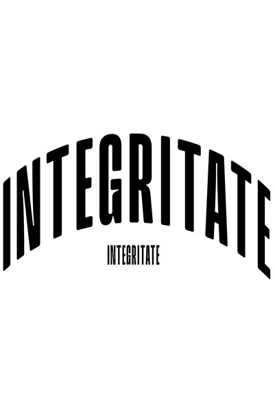 StoryGift Romania Sticker Eticheta 50CM Cuvantul Integritate, Motivational, S...