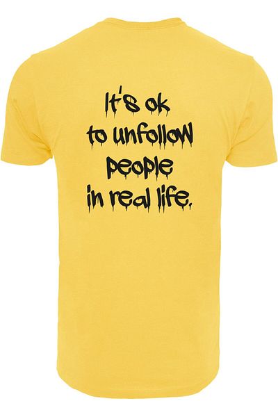 Merchcode Herren Unfollow X T-Shirt