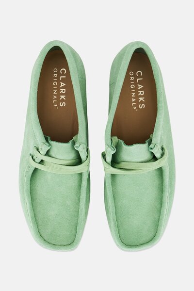 CLARKS Women Wallabee Standard Fit Lace Up Casual Shoes, Pine Green