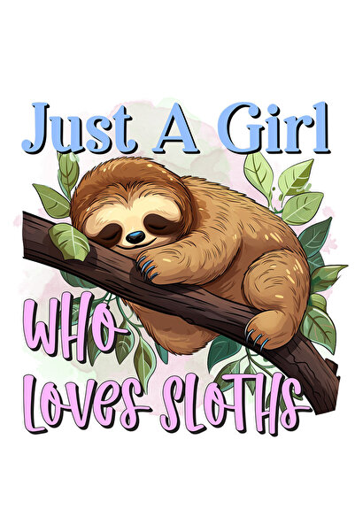 StoryGift Romania Sticker Autocolant 70CM cu animalul sloth/lenes cu mesajul ...