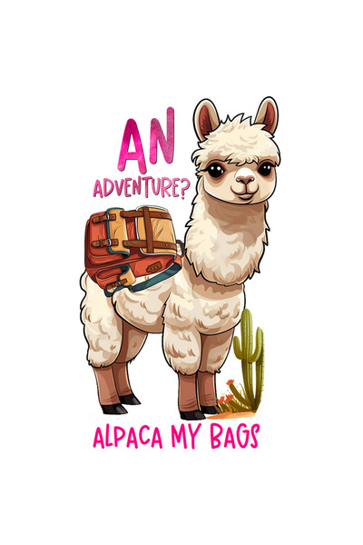 StoryGift Romania Sticker Eticheta 40CM cu alpaca cu ghiozdan cu mesajul "An ...