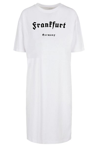 Merchcode Damen Ladies Frankfurt Oversized Slit Tee Dress