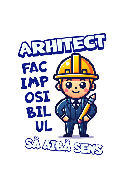 StoryGift Romania Sticker Self-Adhesive 70CM Architect Make the Impossible Ma...