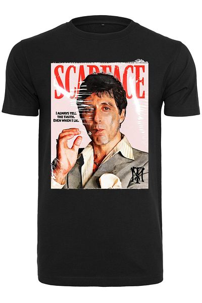 Merchcode Herren Scarface Magazine Cover Tee