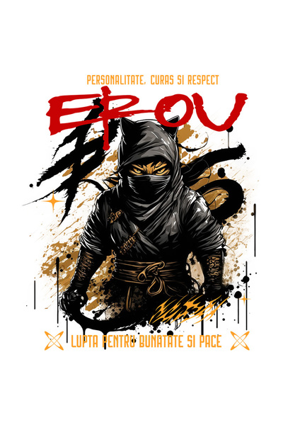 StoryGift Romania Sticker Autocolant 70CM EROU - PERSONALITATE, CURAJ SI RESP...