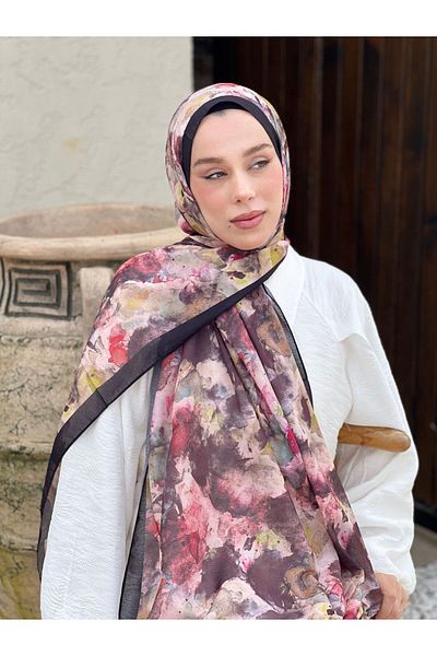 Modakaşmir نمط الفرشاة لينا شال