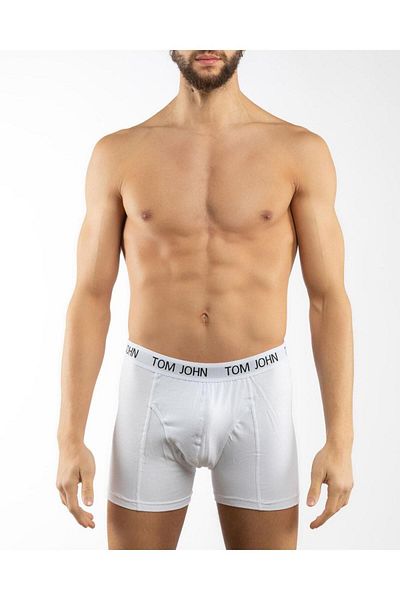 Tom John Men's Boxers 5 Pack Lycra White