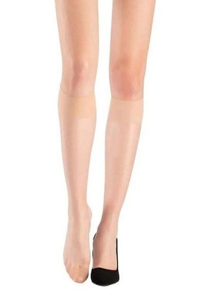Müjde Fit Shiny Super Thin (15 Den) Below Knee Open (51) Socks 6 Pairs