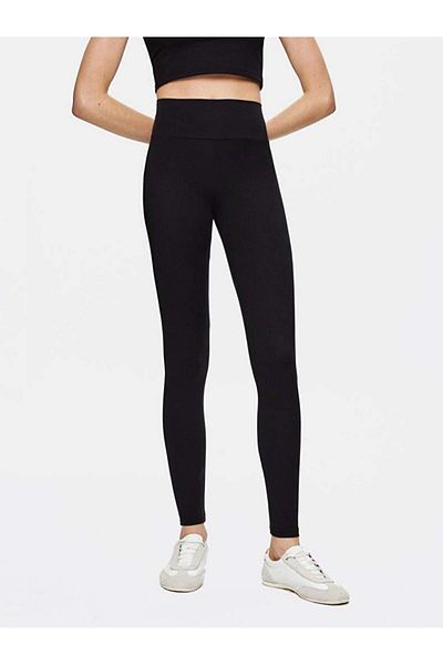 Ltb Lahena Women's Basic Slim Active Black Tights 2258350161716