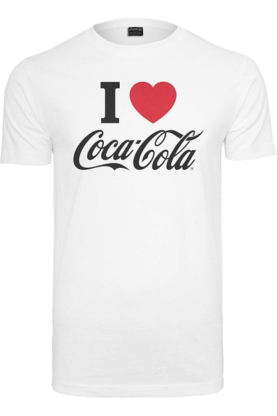 Merchcode Herren Coca Cola I Love Coke Tee