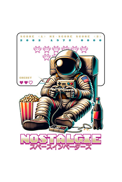 StoryGift Romania Sticker Adeziv 90CM Adeziv Gamer astronaut jocuri video vin...