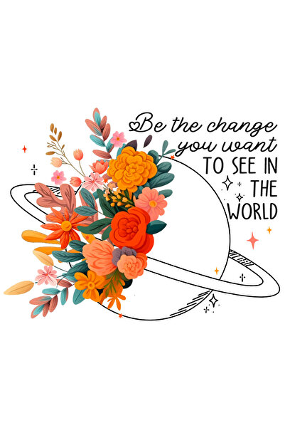 StoryGift Romania Sticker Autocolant 70CM cu flori multicolore avand pe funda...