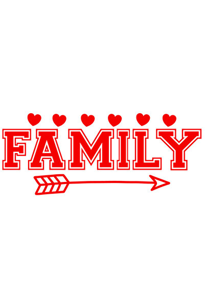 StoryGift Romania Sticker Adeziv 90CM Exterior cu inimioare pentru o familie ...