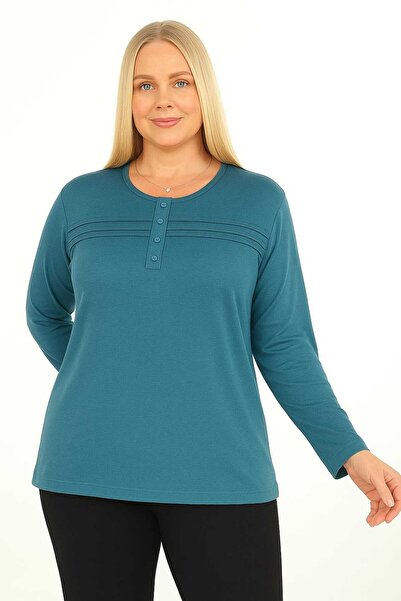 ÖZNUR GÖZÜBEK Women's Clothing Long-Sleeve Viscose Cotton Mother's Cotton Woo...
