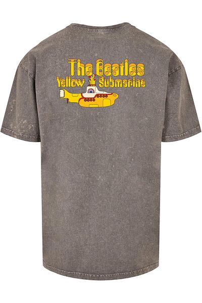 Merchcode Herren Yellow Submarine - Monster No.6 Acid Washed Oversize Tee