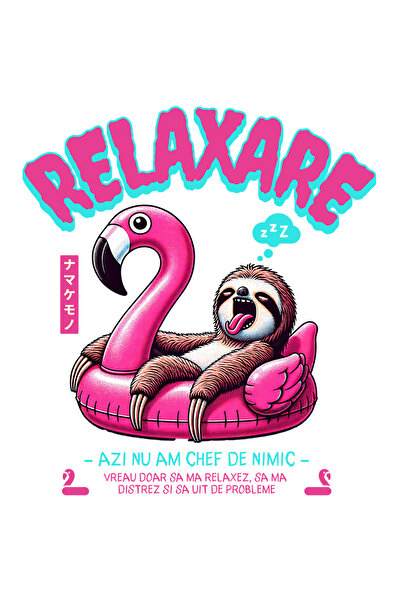 StoryGift Romania Sticker Adeziv 90CM Relaxare - Azi nu am chef de nimic cu M...