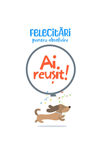 StoryGift Romania Sticker Autocolant 70CM Adeziv Felecitari pentru Absolvire....