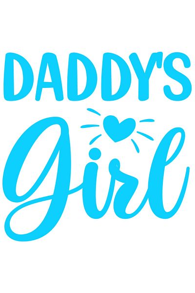 StoryGift Romania Sticker Eticheta 40CM Exterior cu inimioara si textul "Daddy's girl" - fetita tatalui preferat