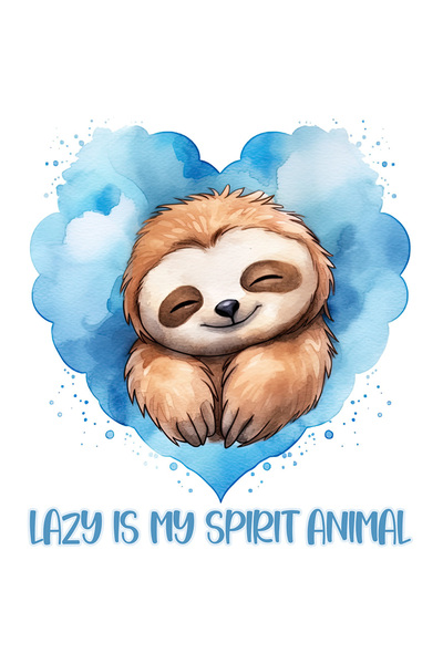 StoryGift Romania Sticker Eticheta 40CM cu animalul sloth/lenes dormind cu me...