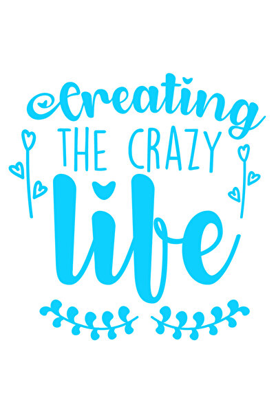 StoryGift Romania Sticker Eticheta 40CM Exterior cu mesaj in engleza "Creatin...