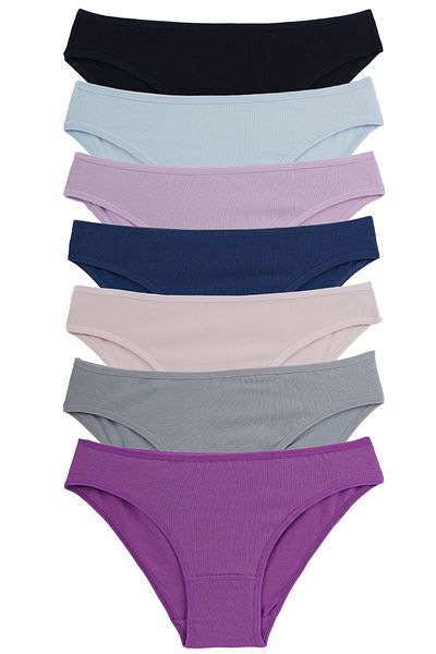 Nicoletta Pachet de 7 chiloți Lycra Indigo pentru femei
