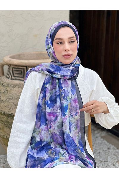 Modakaşmir Σάλι Lina με μοτίβο πινέλου