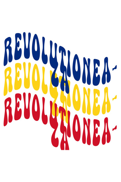 StoryGift Romania Sticker Eticheta 40CM Cuvantul Revolutioneaza, in Culorile ...