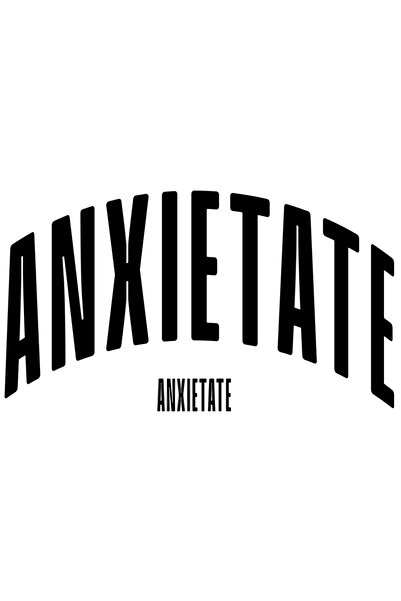 StoryGift Romania Sticker Autocolant 70CM Cuvantul Anxietate, Motivational, S...