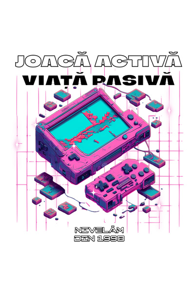 StoryGift Romania Sticker Adeziv 90CM Adeziv Joaca activa, viata pasiva. Nive...