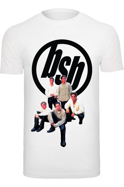 Merchcode Herren Backstreet Boys - Vintage Logo T-shirt Round Neck