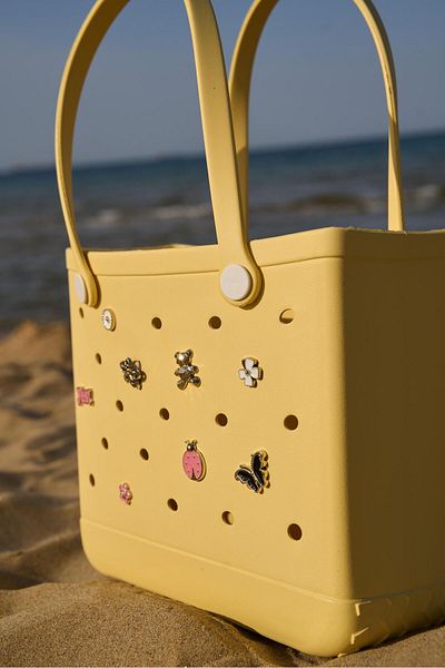 Tina İstanbul Jelly Charm Beach Bag Lemon