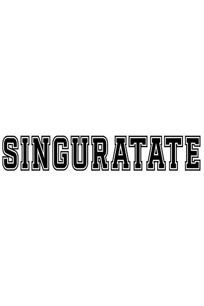 StoryGift Romania Sticker Eticheta 50CM Singuratate, Mesaj Motivational, Text Inspirational, Self Care cu Margin