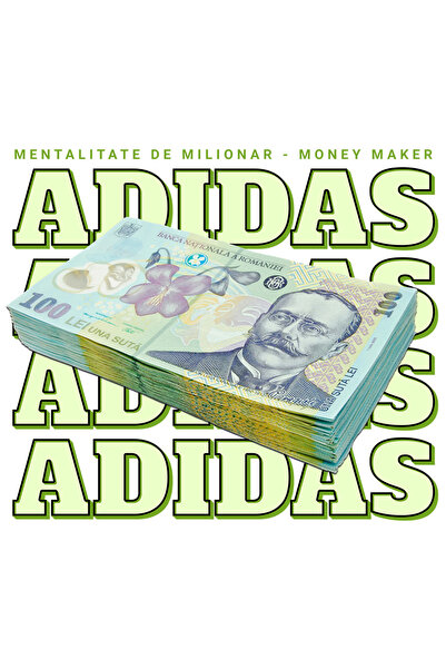 StoryGift Romania Sticker Autocolant 70CM __Adidas_ - 100 Lei Romanesti cu Ma...