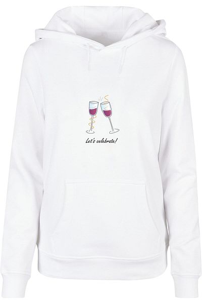 Merchcode Damen Ladies Lets Celebrate Basic Hoody