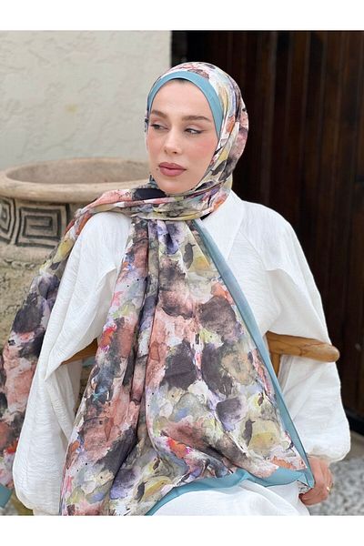 Modakaşmir نمط الفرشاة لينا شال