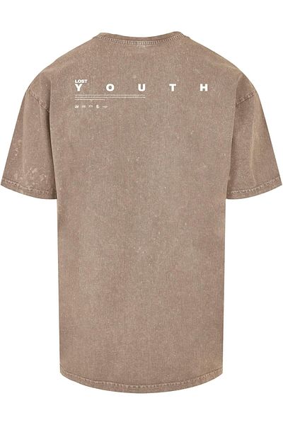 Lost Youth Herren Ly Acid Washed Tee Dove