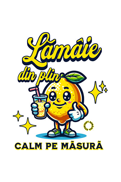 StoryGift Romania Sticker Eticheta 40CM Adeziv Lamaie din plin, calm pe masur...