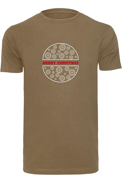 Merchcode Herren Merry Christmas T-shirt Round Neck
