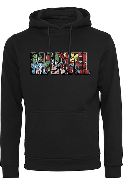 Merchcode Herren Marvel Logo Character Hoody