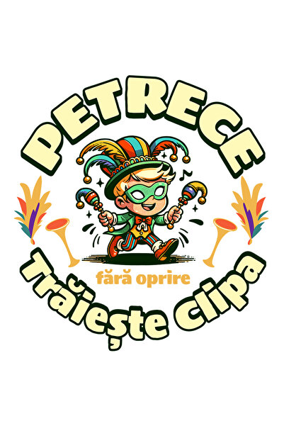 StoryGift Romania Sticker Adeziv 90CM Adeziv Petrece fara oprire, traieste cl...