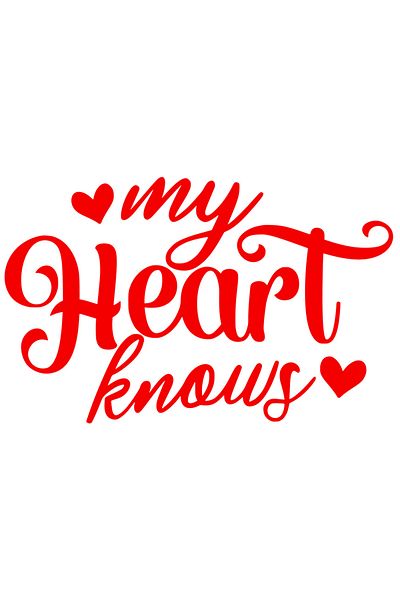 StoryGift Romania Exterior sticker with hearts and the message in English "My heart knows" - my heart knows instinct,