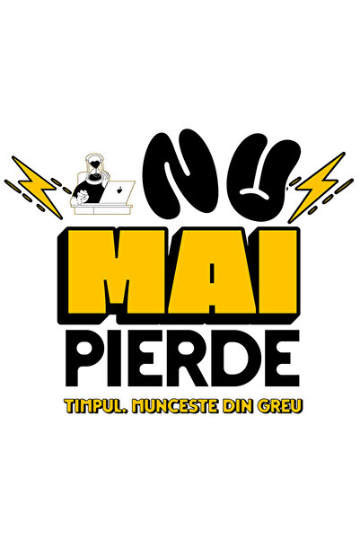 StoryGift Romania Sticker Eticheta 40CM Adeziv Mesaj Motivational Nu Mai Pier...