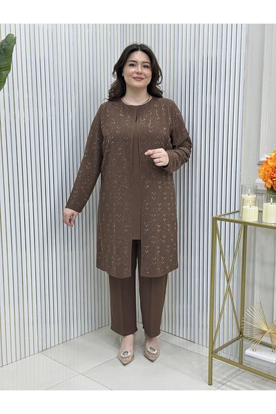 GK Σετ τουνίκ Plus Size με πέτρα πρέσας