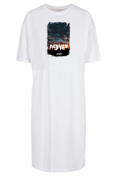 Merchcode Damen Ladies Denver Organic Oversized Slit Tee Dress