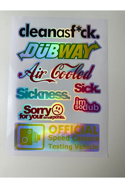 cakaybu Car Sticker (Sticker) Notebook, Helmet, Wall, Bicycle, Motorcycle, Cabinet, Door A4 Sizes