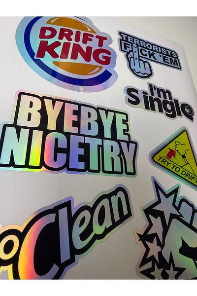 cakaybu Car Sticker (Sticker) Notebook, Helmet, Wall, Bicycle, Motorcycle, Cabinet, Door A4 Sizes