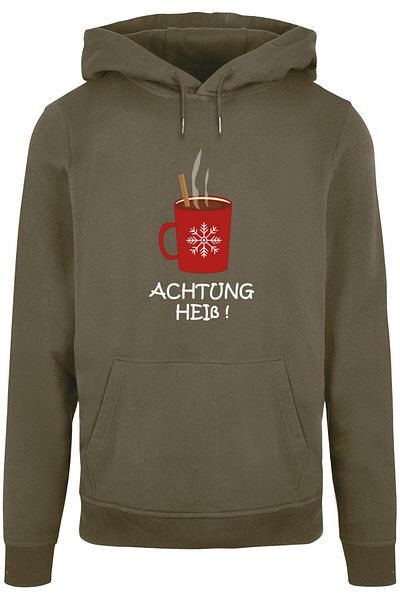 Merchcode Herren Achtung Heiss Basic Hoody