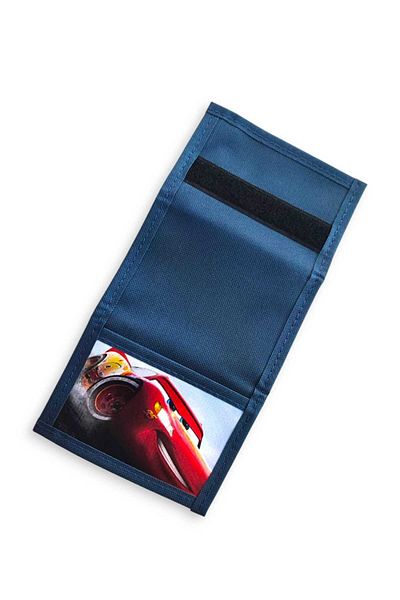 Bebek Özel Velcro Boys Wallet Zipper Wallet Colorful Lightning Mcqueen Race Car Printed Wallet
