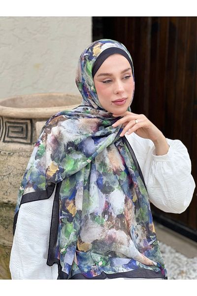 Modakaşmir نمط الفرشاة لينا شال