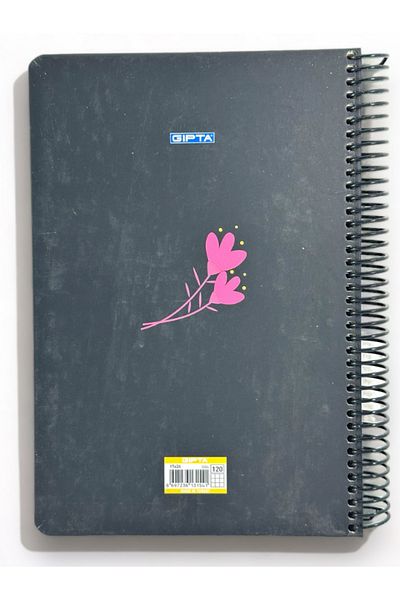 Gıpta GIPTA BEST NOTES HARD COVER SPIRAL 17 * 24 CM 70 GR PAPER 120 YPCHECKED – PATTERN3